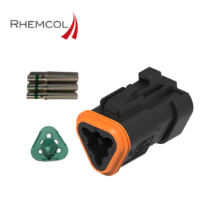 DT06-3S-EP06 Conector automotriz Deutsch 3 pines (Kit Completo)