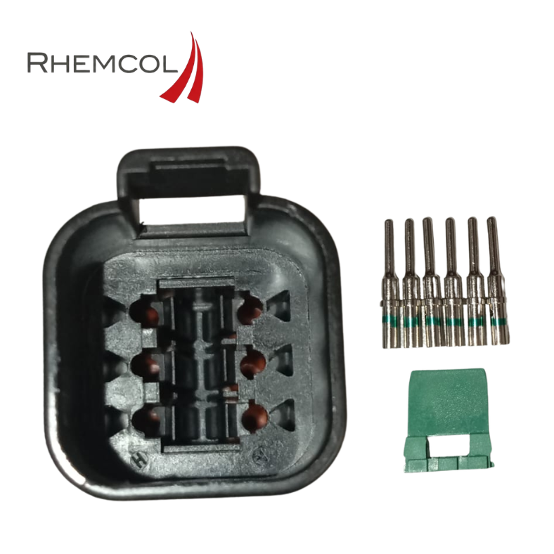 DT04-6P-E005 Conector automotriz Deutsch 6 pines (Kit completo) - Imagen 3