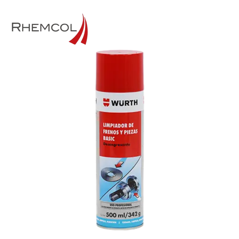 Limpiador de frenos y piezas basic Würth 500 ml – 0890 108 011
